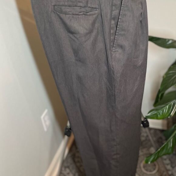 🔥❤️🔥 Men’s George Gray Pleated Slacks Cuffed Legs EPC 36” x 30” - Picture 11 of 11